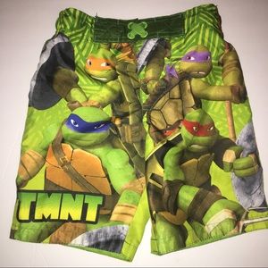 Boys TMNT Swim Trunk Shorts Size Xs